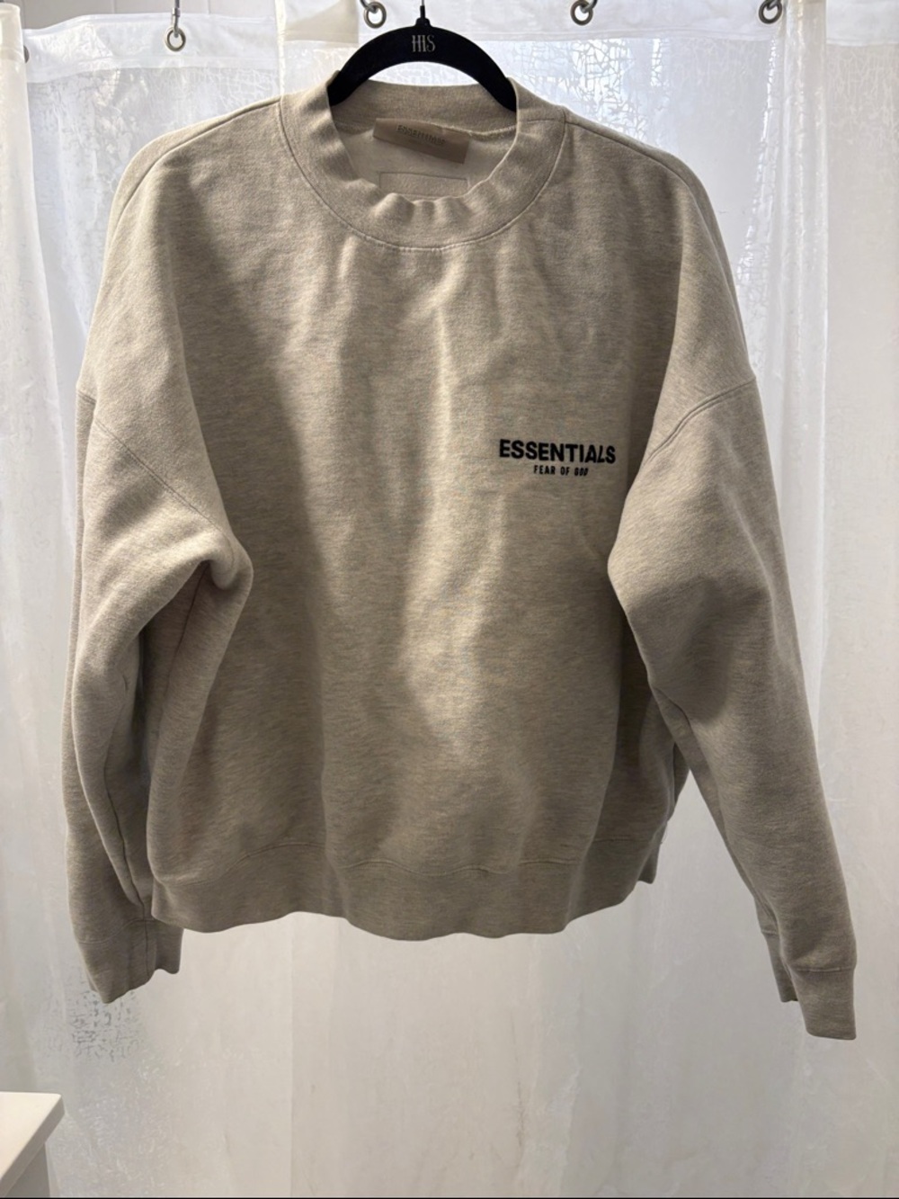 Essentials unisex crew neck Sweatshirt in Light Oatmeal
